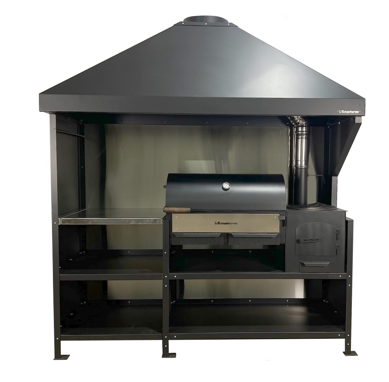Модульная гриль-кухня Профи + печь ПКМ-смокер профи (комплект)